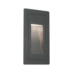 Encastré mur 230V extérieur High 2W IP44 3000K 103x58 aluminium