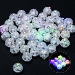 50pcs Mini lampe ballons à LED, longue durée de vie, lanterne en papier étanche, décoration de