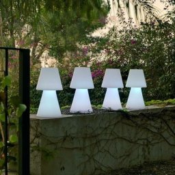 Lampe à poser lumière blanche chaude par câble hauteur 45cm - Blanc - Moovere