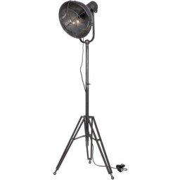 Whitelabel - Lampadaire Trépied en Métal Anthracite - Lampe sur Pied 167x54x45 cm - Spotlight - Gris