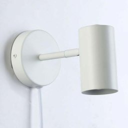 Barcelona Led - Applique murale d'intérieur orientable Ben avec câble et prise - E27 Blanc - Blanc