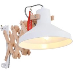 Anne Lighting&home - Applique de pared Woody Transparent en Blanc - Bois - 7900BE - Transparent en