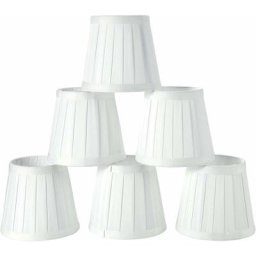 BDD - Lot de 6 abat-jours en tissu pour plafonniers et suspensions à clipser pour lampes murales et