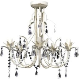 Vidaxl - Lustre suspendu en cristal 5 douilles d'ampoule n/a