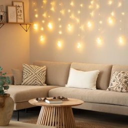Rideau Boules Suspendues led 3.6W 2.5m Blanc Chaud 2700K - 3200K - Blanc Chaud 2700K - 3200K