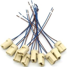 10 Pièces G9 Support de Lampe en Céramique, Lampes Halogènes Douille de Connecteur en Céramique,