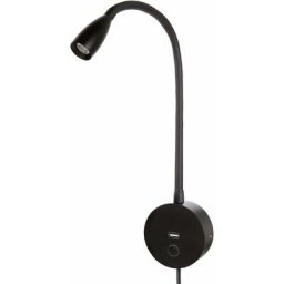 Harry - Warm White 3000K Liseuse murale Lampes de chevet avec port de charge USB/interrupteur