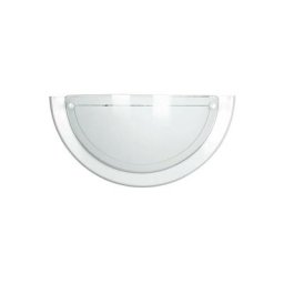 Luce Ambiante Design - Applique 1010 1xE27 en Verre avec Cadre en Métal Blanc