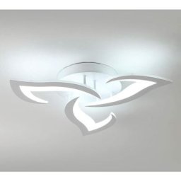 Plafonnier Led Moderne, 36W 3300LM Blanc Créatif Pétales Design Luminaire Plafonnier, 6000K Blanc