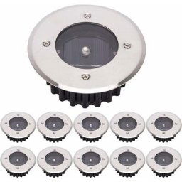 Ersandy - Lot de 10 lampadaires solaires à led, éclairage extérieur Dongxin, lampadaire, éclairage