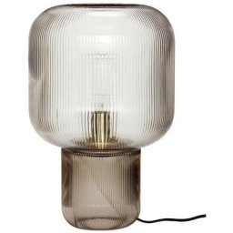 Lampe De Table En Verre Claire Avec Socle Fumé