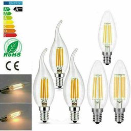 Blanc Chaud 2W Dimmable led Ampoules à filament de bougie Lampe Edison ses jjk BFN(E14 Tirer la