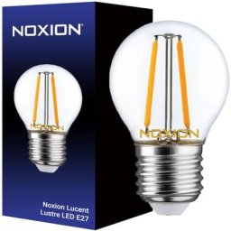 Lucent Lustre led E27 Boule Filament Claire 2.5W 250lm - 827 Blanc Très Chaud - Équivalent 25W