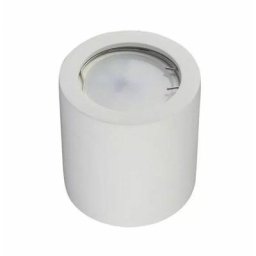Support de spot led rond pour montage au plafond GU10 et GU5.3 (MR16) corps en plâtre blanc - V-tac