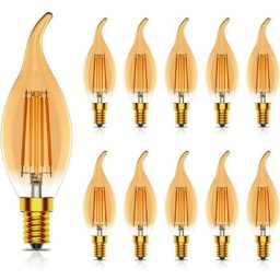 Ampoule led E14 C35 Ampoules Bougies E14 LED,Vintage Ampoule Edison Filament,4W Equivalent
