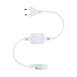 Ledkia - Câble Rectificateur pour Néon led Flexible 360º Rond Monochrome Blanc - Blanc