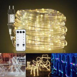 Led Tuyau lumineux extérieur/intérieur Mariage Décor Chaîne lumineuse Lampe Tuyau lumineux Blanc