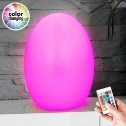 Grundig - Lampe de table Forme d'oeuf led 7 couleurs rgb Télécommande Veilleuse de table