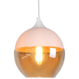 Idegu - Moderne Lustre Suspension en Verre Tawny Lampe Design Nordique Plafond Luminaire pour