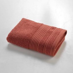 1001kdo Hygiene&beaute - Serviette de toilette 50 x 90 cm Tendresse terracotta
