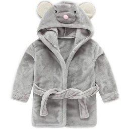Peignoir Bébé Garçon Peignoir à Capuche Enfants Serviette de Bain Pyjamas Pyjamas 0-6 Ans IE002