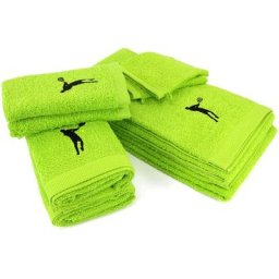 Linnea - Parure de bain 8 pièces pure tennis - Vert Pistache