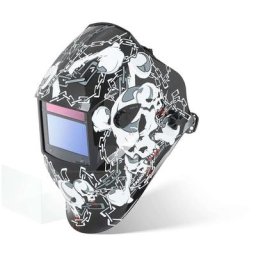 Masque De Soudure Automatique Solaire Casque din 9-13 Tous Procédés black skull - Rouge