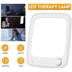Insma - Lampe de lumière du jour led 10000 lux lampe de luminothérapie 6500K variateur de lumière