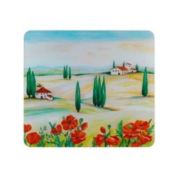 Wenko - Fond de Hotte, Crédence Cuisine, Verre Toscane, Verre trempé, 50x56 cm, multicolore