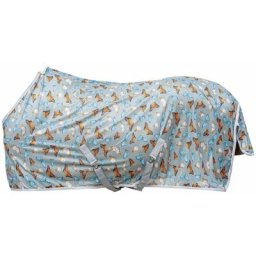 135 cm, Gris clair 9200: Couverture pour chevaux anti-mouches à motifs de papillons
