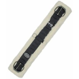 30 = 76 cm, Noir: Sangle Western Pool en pure laine et boucles en acier inoxydable