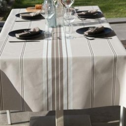 Nappe anti tâche esprit d'antan Naturel 150 x 150 cm - Naturel