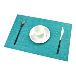 Set de Table pvc Antidérapant Lavable Résiste à la Chaleur Rectangulaire Vinyle Sets de Table pour