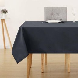 Lot de 1 Nappe de Table Rectangulaire Imperméable, 130x160 cm, Gris Foncé - Gris Foncé - Deconovo