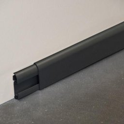 Plinthe Passe-Câble PVC 50 mm - Anthracite - À l’unité - 2.60 m - Anthracite