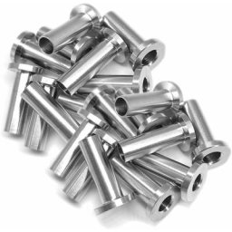 Ersandy - 20 Pcs Manchons de Protection en Acier Inoxydable pour Garde-corps de Câble 3/16 Pouce