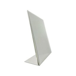 Porte affiche en pet incliné format A4 - transparent