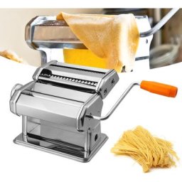 Randaco - Machine à pâtes, Laminoir pour pâtes fraîches, Coupeur 2 en 1, 7 Réglages d'épaisseur