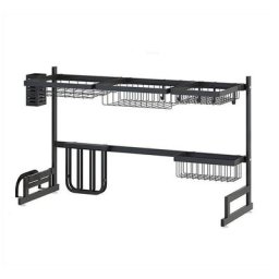 Supports de Cuisine Égouttoir à Vaisselle, support pour ustensiles en acier inoxydable,légumes,