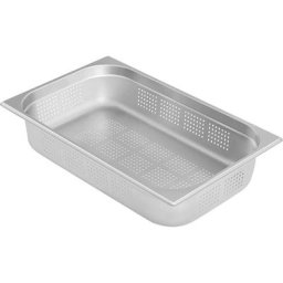 Royal Catering - Bac Gn 1/1 Récipient Gastro Norm Bain-Marie Profondeur 100 Mm 14 l Perforé Inox