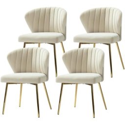 Hulala Home - Chaises de Salle à Manger en Velours Scandinave Chaises Modernes pour la Cuisine avec