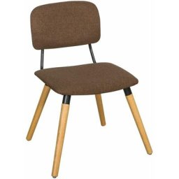 Sobuy - Cuisine Chaise de Bureau à Manger avec Dossier de Siège Rembourré FST54-BR ®