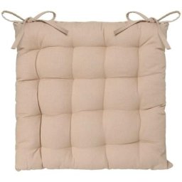 Atmosphera - Galette de chaise lin 38x38 créateur d'intérieur - Beige