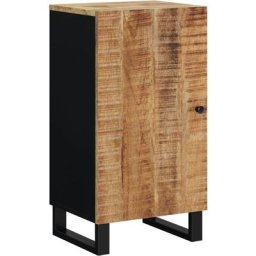 Buffet avec porte 40x31x75 cm bois massif de manguier Vidaxl Brun
