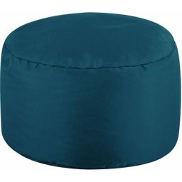 Pouf Rond, Repose-Pieds - 38cm x 20cm - Textile Tissé, Résistant à l'eau, Poufs d'intérieur et