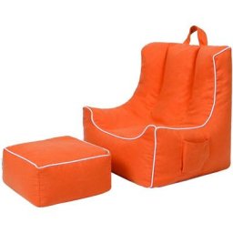 Fauteuil Sac à haricots pour enfant avec tabouret, fauteuil pour enfant poids léger, excellent