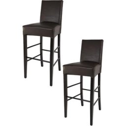 Tommychairs - Set 2 tabourets luisa pour cuisine, bar et salle à manger, robuste structure en bois