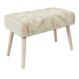 Banc pieds en pin Mirage - Blanc
