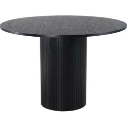 Table ronde en mdf Bianca 110 cm - Noir