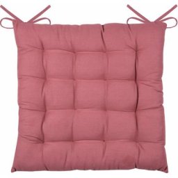 Galette de chaise unie et classique Grenache 38 x 38 cm - Grenache